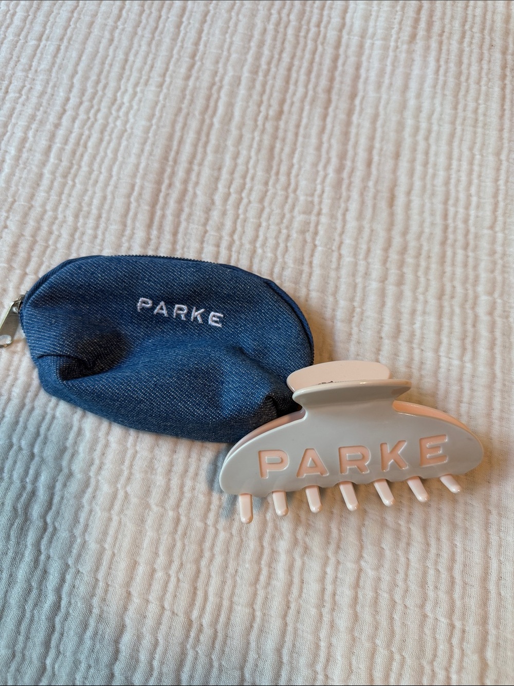 Parke Cotton Candy Hair Claw with Parke Bag